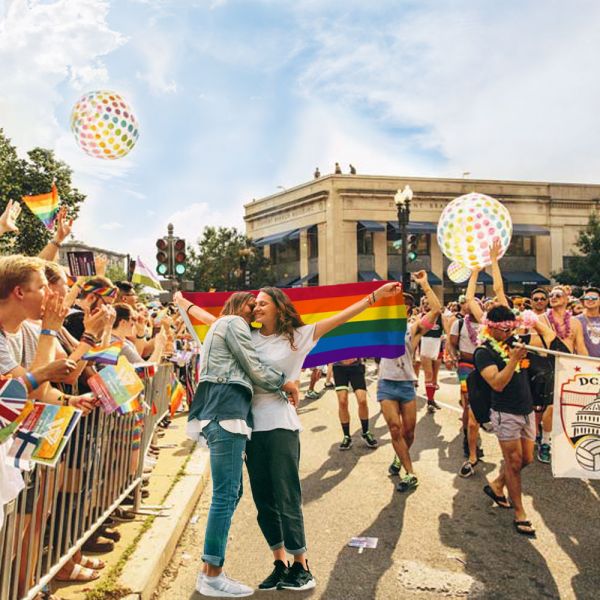 TRIXES Rainbow Flag Gay Pride NEW LGBTQIA2s+ Love Wins Festival - Foto 3