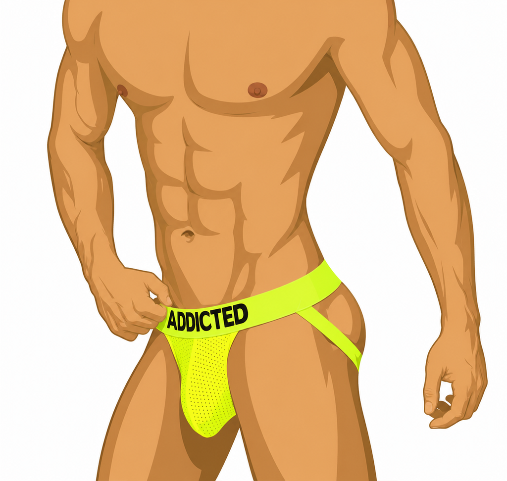 ADDICTED - RING UP NEON MESH JOCK