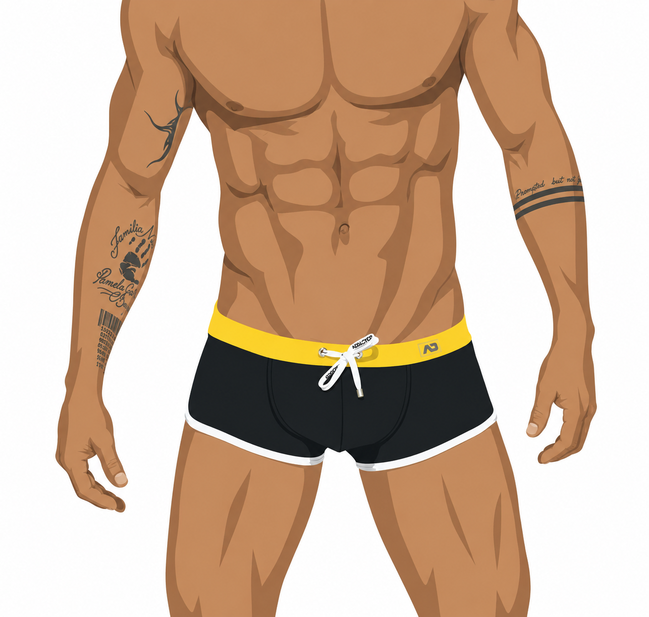 ADDICTED - Plain Swim Boxer