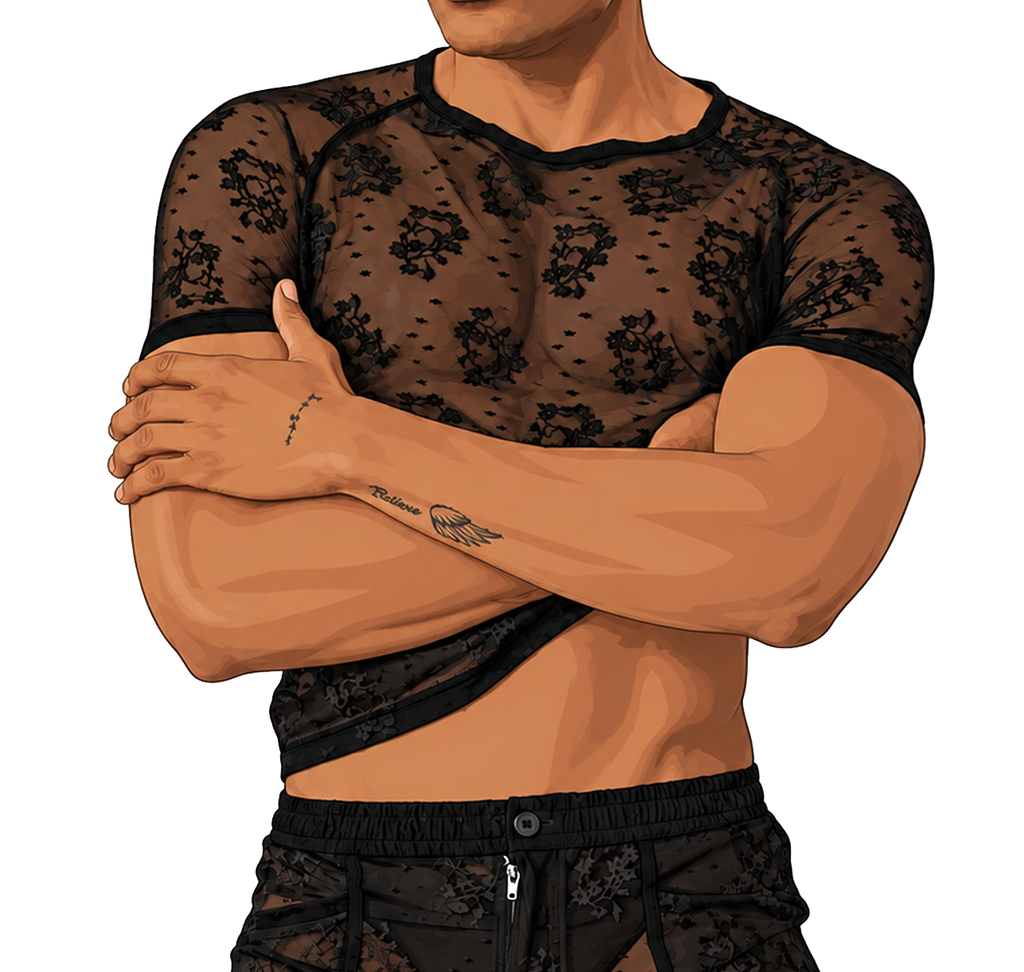 CODE  22 - Lace T-shirt