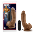 Coverboy - The Boxer Realistic Mocha 9-Inch Remote Control Vibrating Dildo