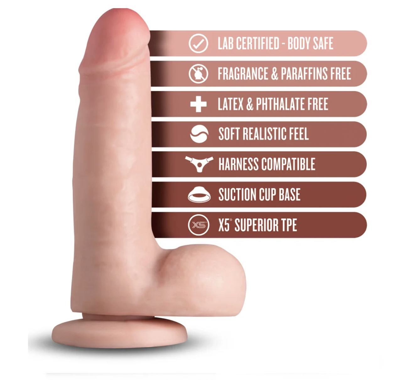 Coverboy - K Pop Star Realistic Beige 7.25-Inch Dildo