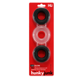 Hunk Junk - Silicone Cock + Ball Ring Set of 3