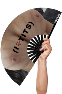 I Love Tits - Hand Fan