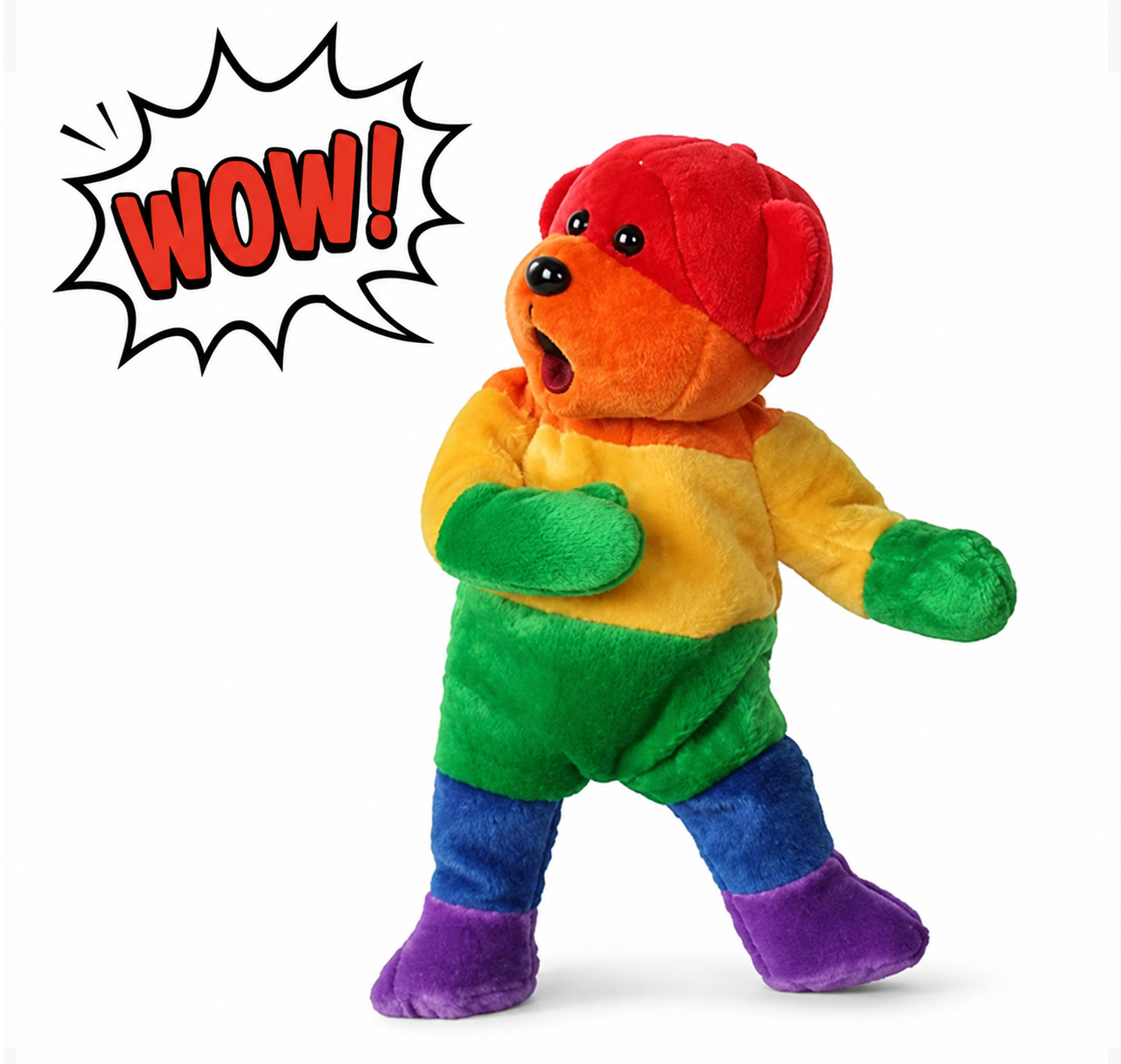 Mr Fluffy Rainbow Bear