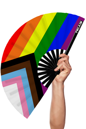 Progressive Pride Rainbow  - Hand Fan