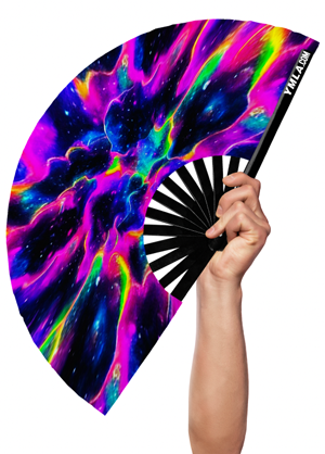 Trippy Galaxy - Hand Fan