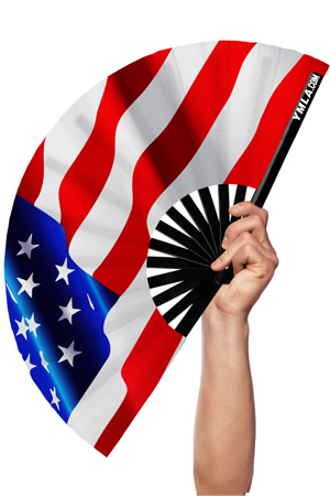 USA Flag - Hand Fan