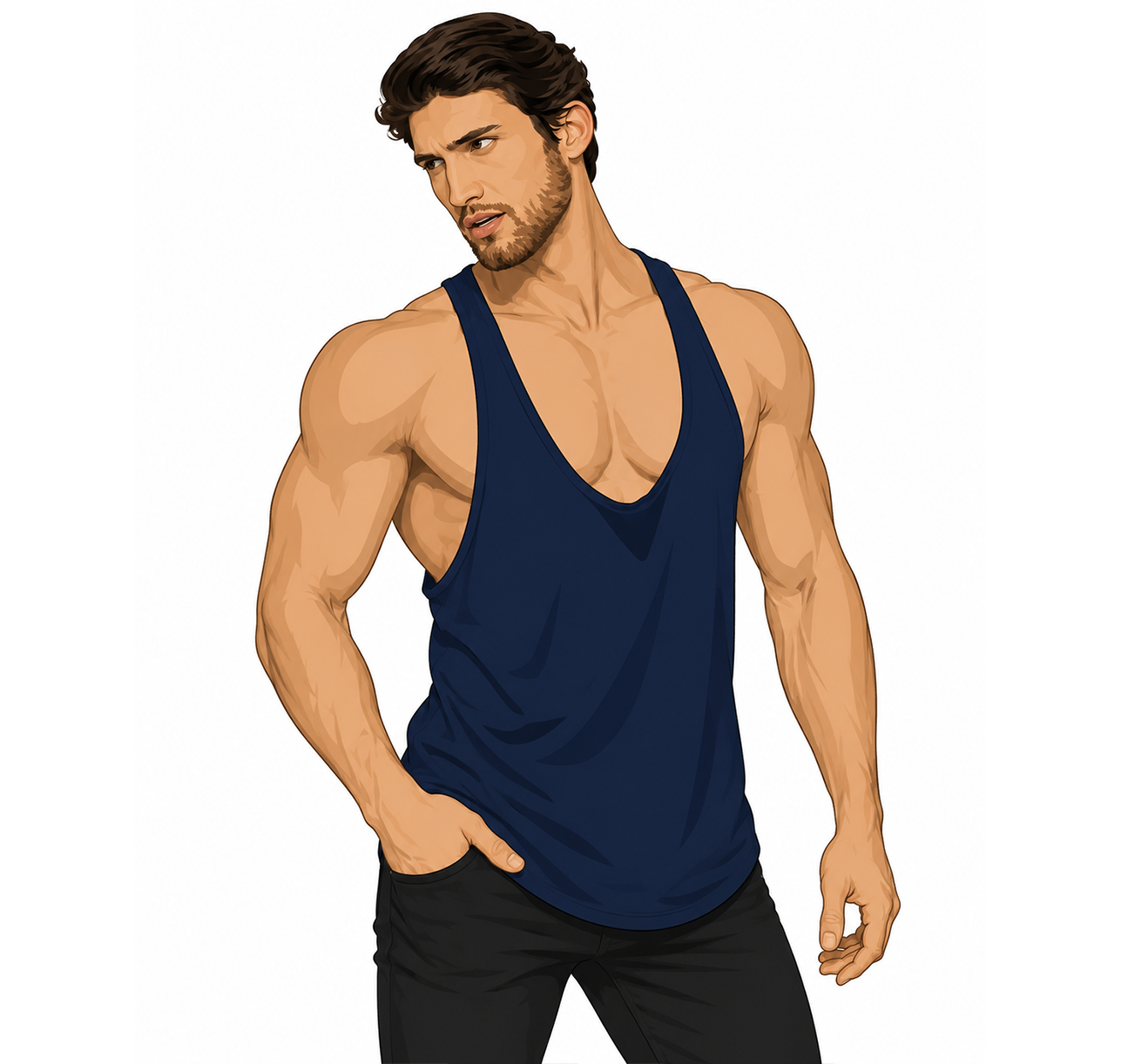 Y.M.L.A. CALIFORNIA GYM GEAR Y-BACK TANK