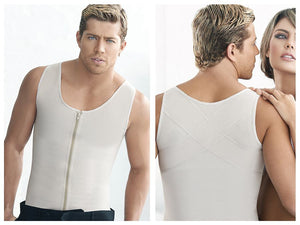 Ann Chery 2033 Black Latex Vest for Man - Men Garments and Body