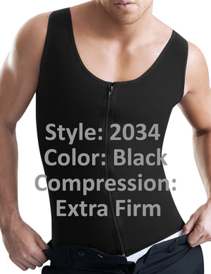 Ann Chery 2034 Latex Men Girdle Body Shaper Color Black