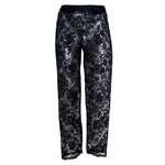 CandyMan 99234X Lace Lounge Pants Color Black