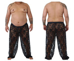 CandyMan 99234X Lace Lounge Pants Color Black