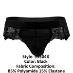 CandyMan 99304X Lace Thongs Color Black