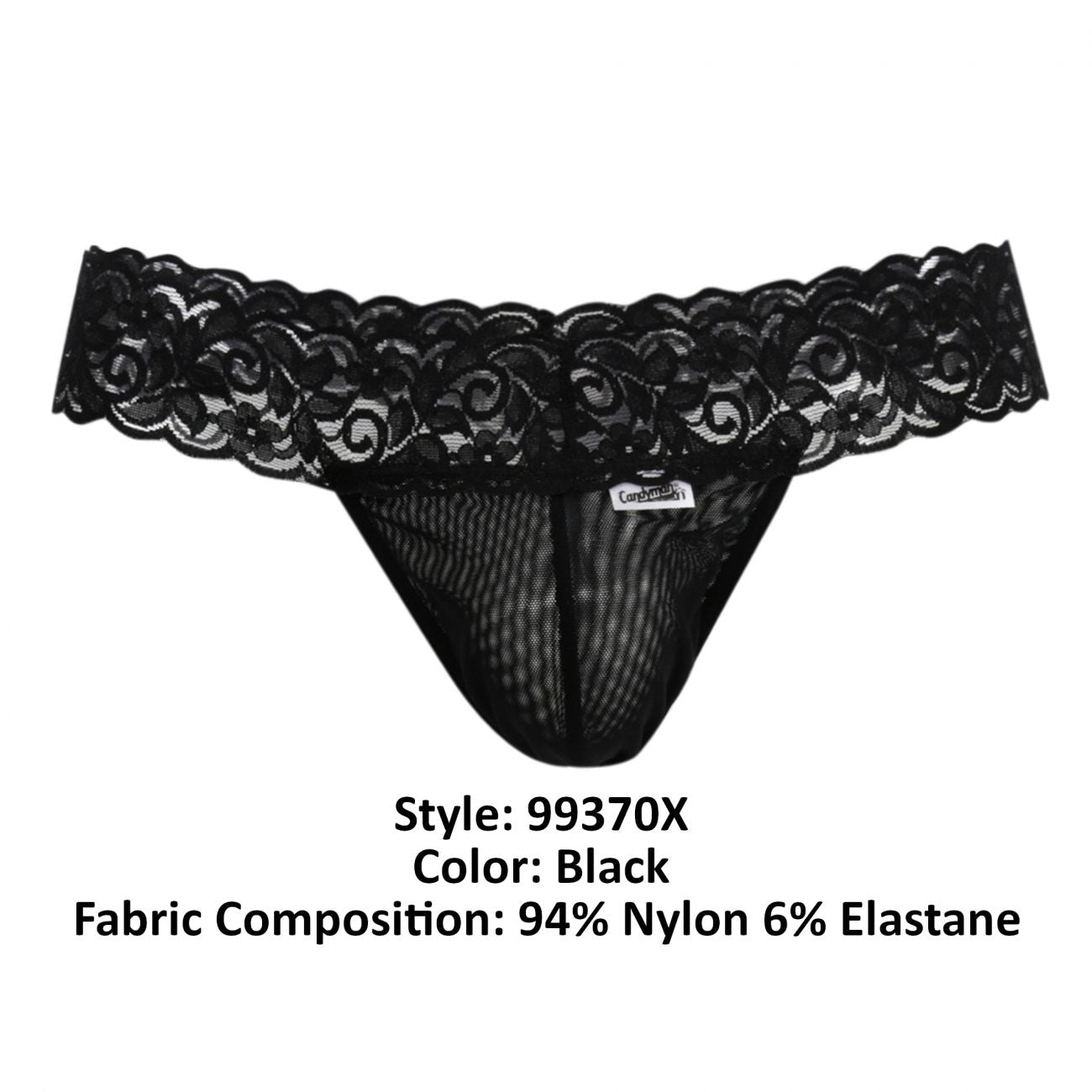 CandyMan 99370X Thongs Color Black
