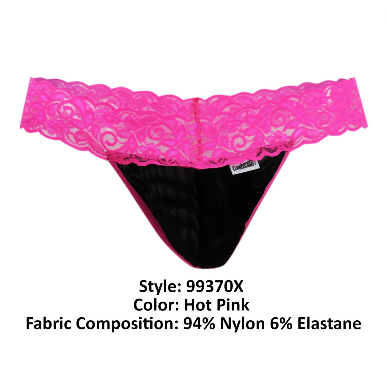 CandyMan 99370X Thongs Color Hot Pink