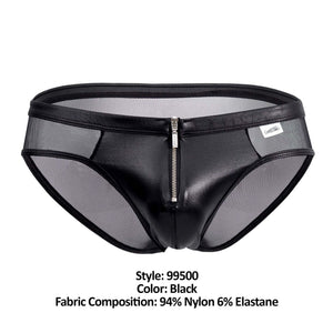 CandyMan 99500 Zipper-Mesh Bikini Color Black