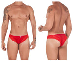 CandyMan 99506 Mesh-Lace Thongs Color Red