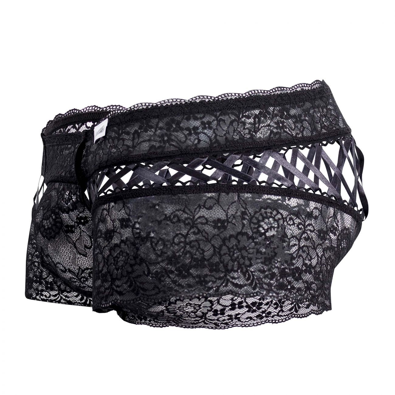CandyMan 99513 Lace-Satin Trunks Color Black