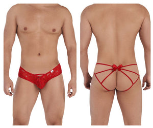 CandyMan 99535 Bow Jockstrap Color Red