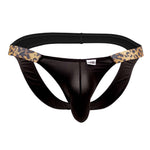 CandyMan 99536 Bikini Jockstrap Color Black-Animal Print