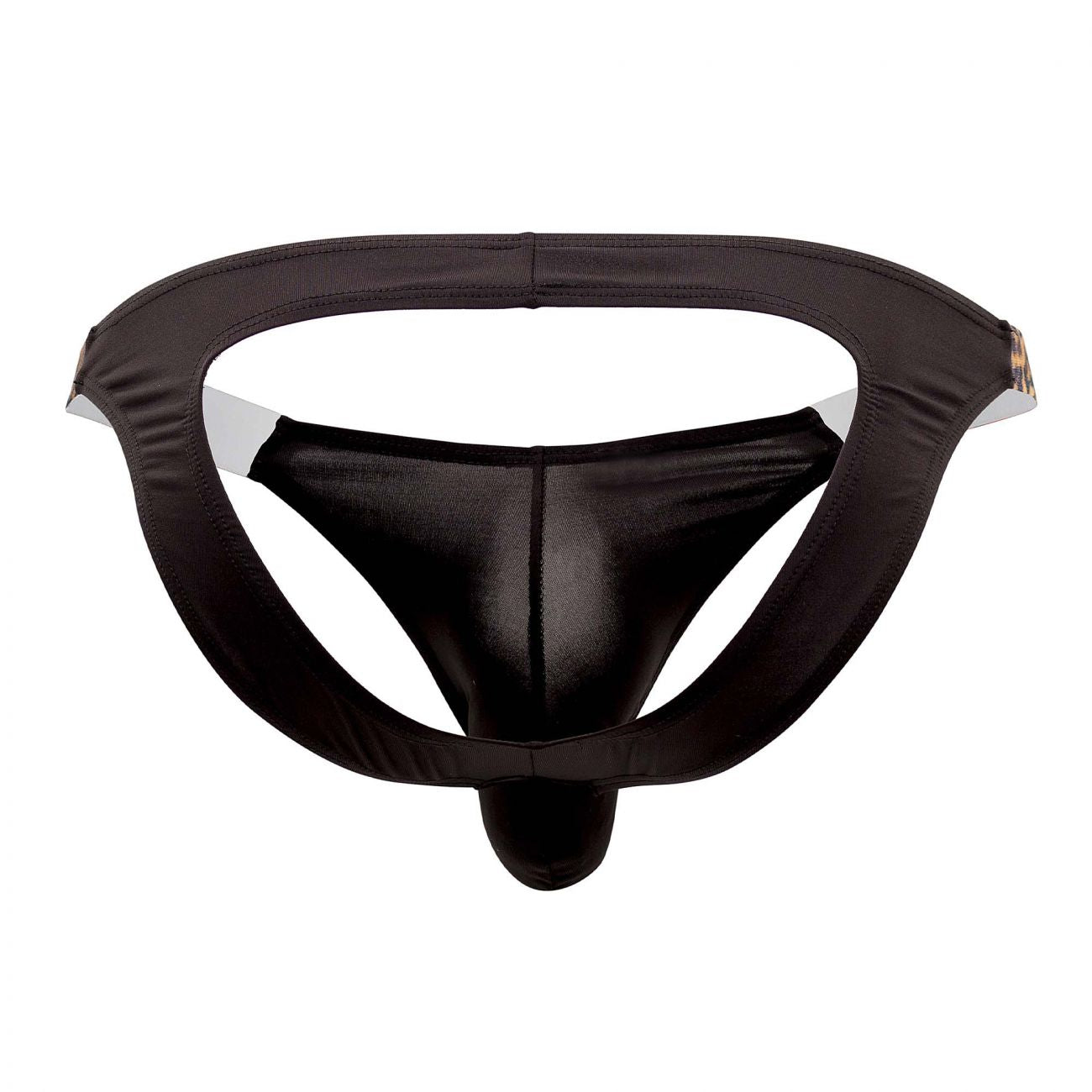 CandyMan 99536 Bikini Jockstrap Color Black-Animal Print