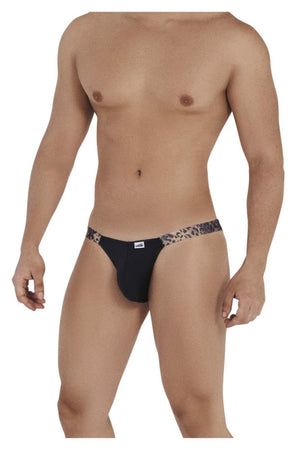 CandyMan 99536 Bikini Jockstrap Color Black-Animal Print