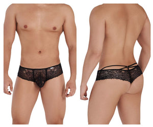 CandyMan 99537 Lace Boyshort Thongs Color Black – BlockParty Weho