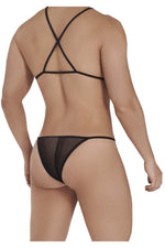 CandyMan 99540 Zipper Bikini-Harness Outfit Color Black