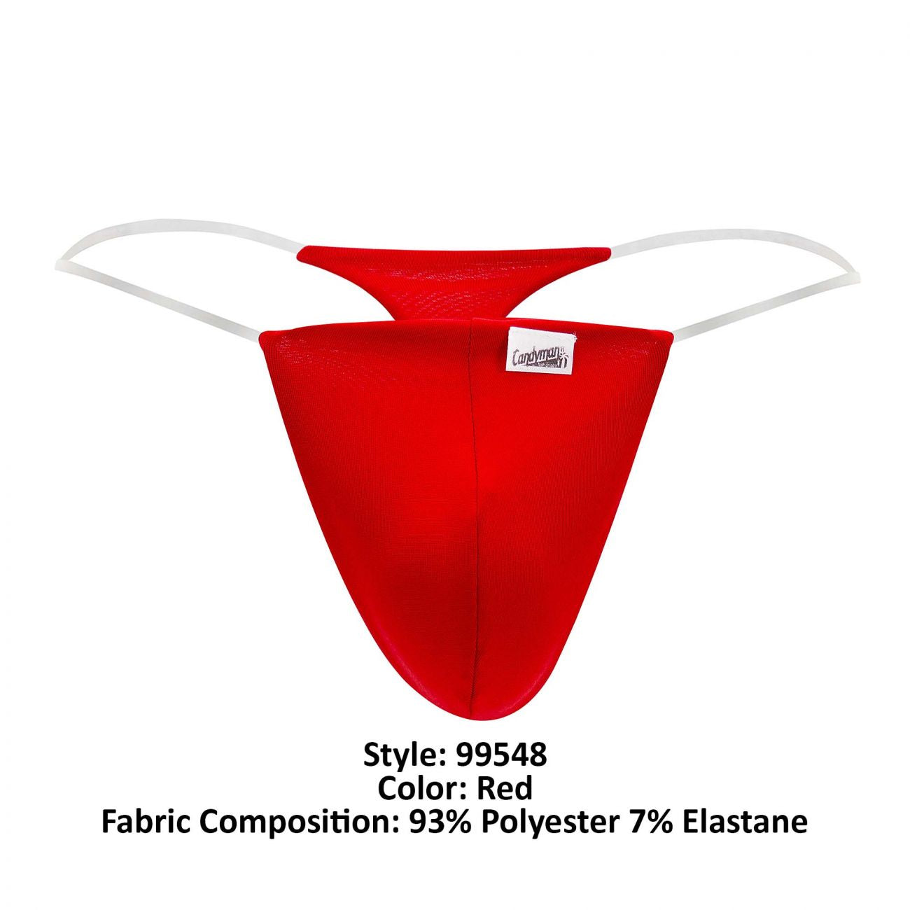 CandyMan 99548 Invisible Micro Thongs Color Red