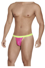 CandyMan 99554 Lace Peekaboo Bikini Color Hot Pink