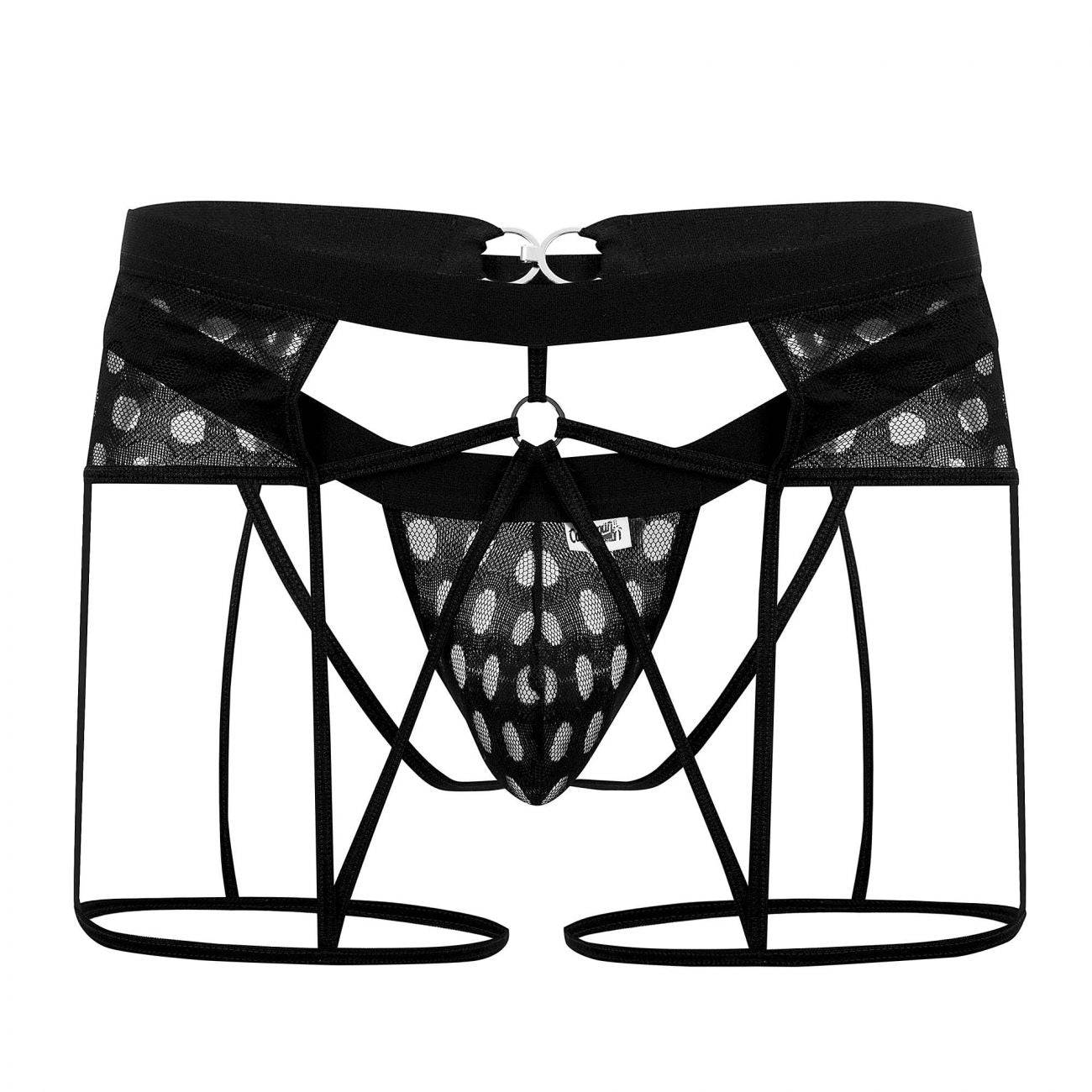 CandyMan 99577 Mesh Garter Jockstrap Color Black