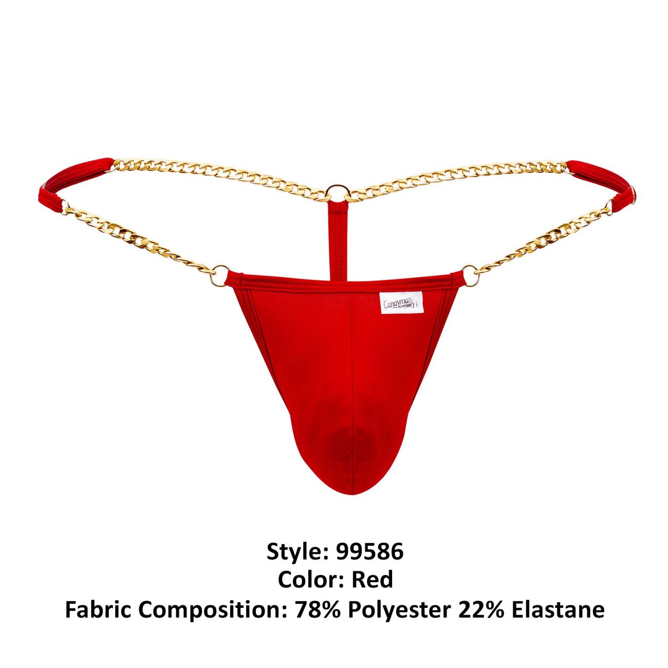CandyMan 99586 Chain G-String Color Red