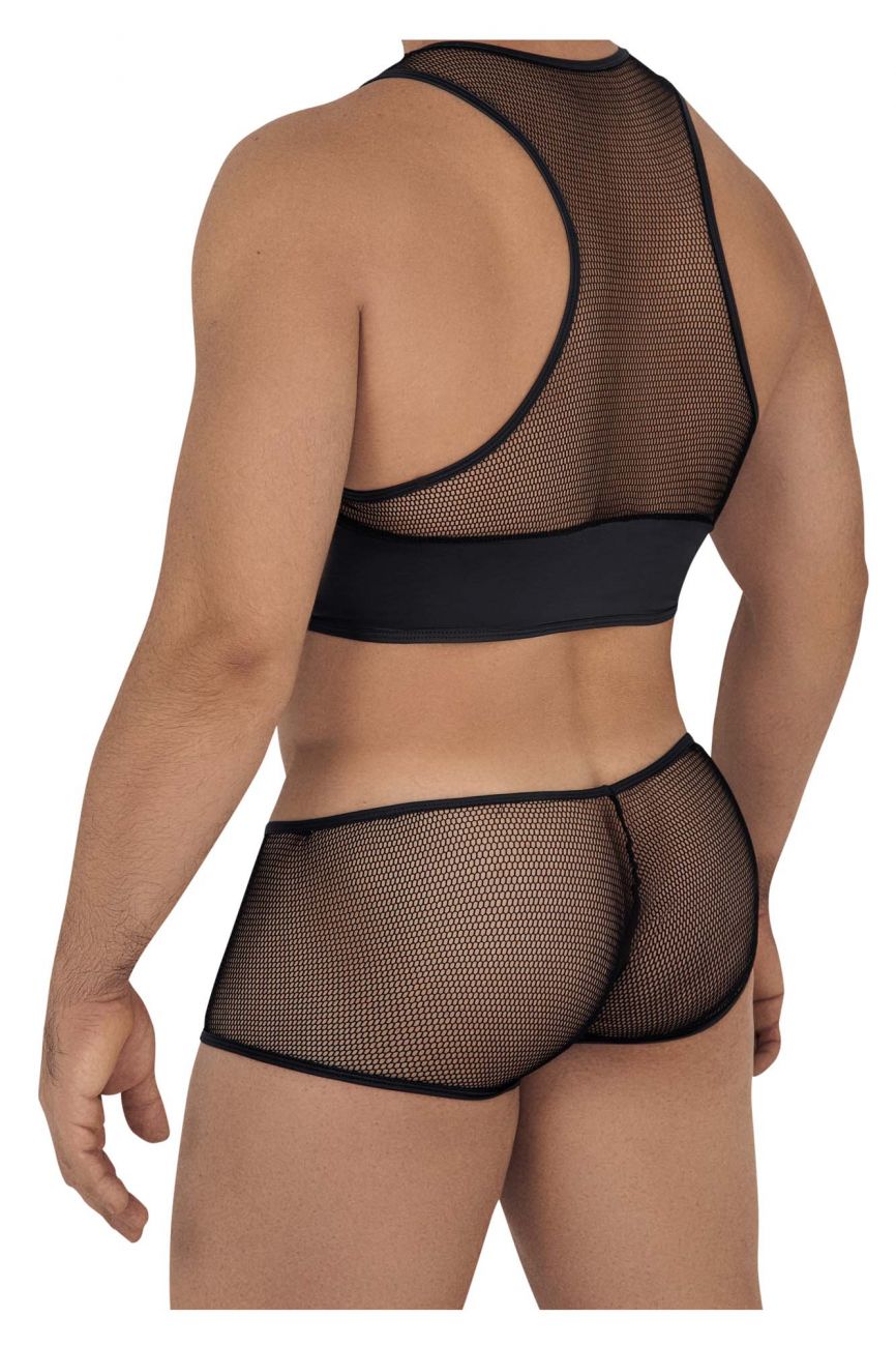 CandyMan 99590 Mesh Top-Trunks Outfit Color Black