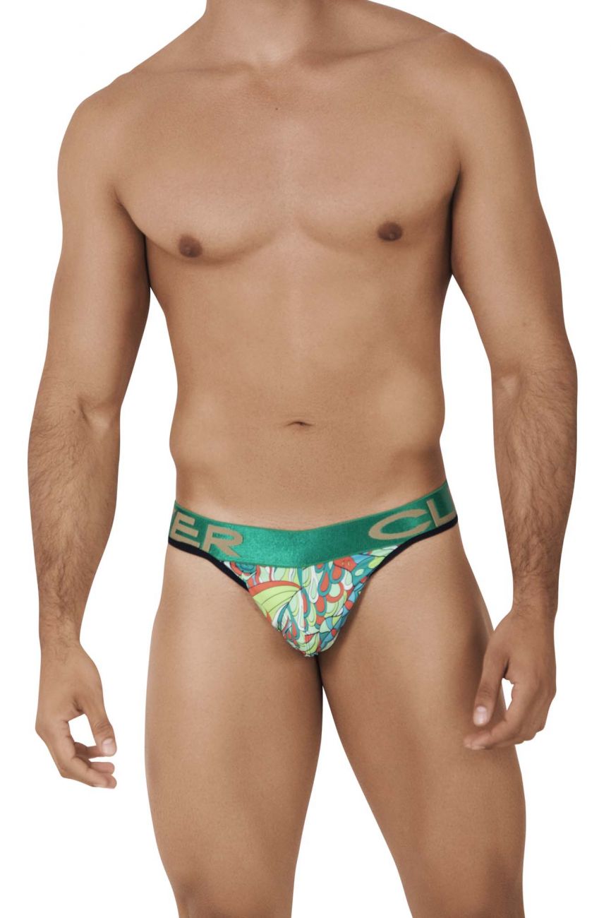 Clever 0544-1 Psychedelic Thongs Color Green