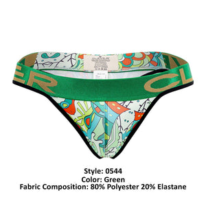 Clever 0544-1 Psychedelic Thongs Color Green