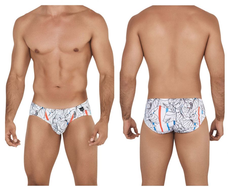Clever 0546-1 Leaves Briefs Color White – BlockParty Weho