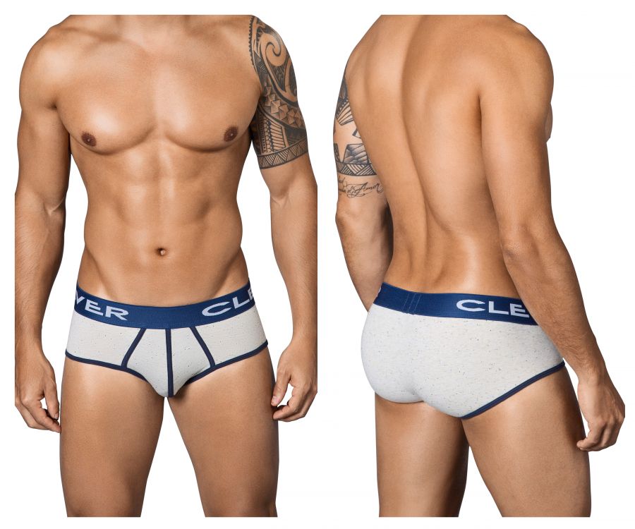 Clever 5337 Sparkies Piping Briefs Color Gray