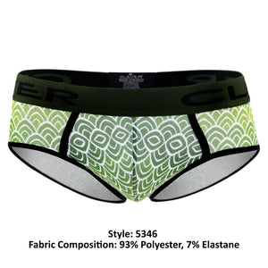 Clever 5346 Mask Piping Briefs Color Green