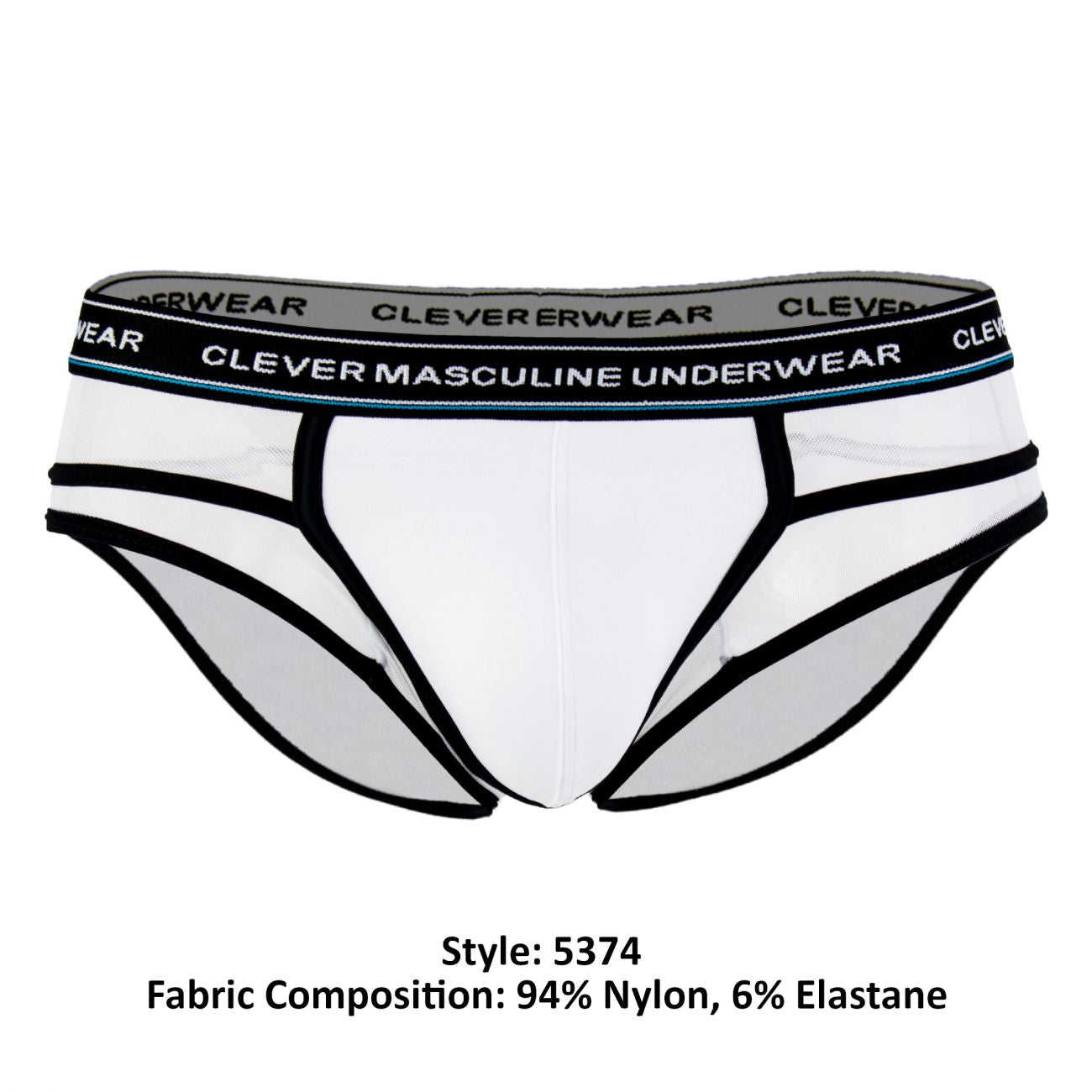 Clever 5374 Asian Piping Briefs Color White