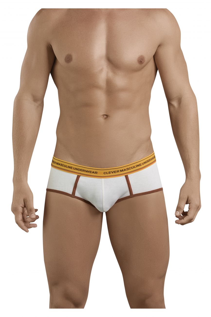 Clever 5394 Attractive Piping Briefs Color Beige