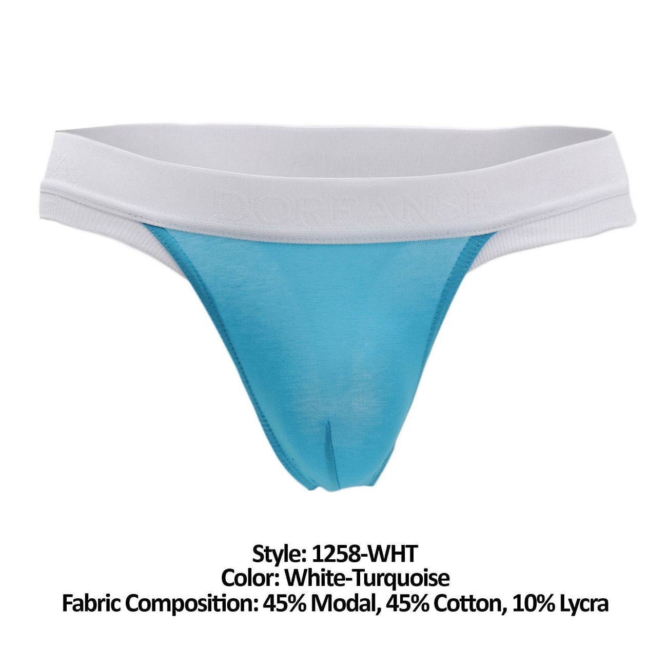 Doreanse 1258-WHT Warrior Thong Color White-Turquoise