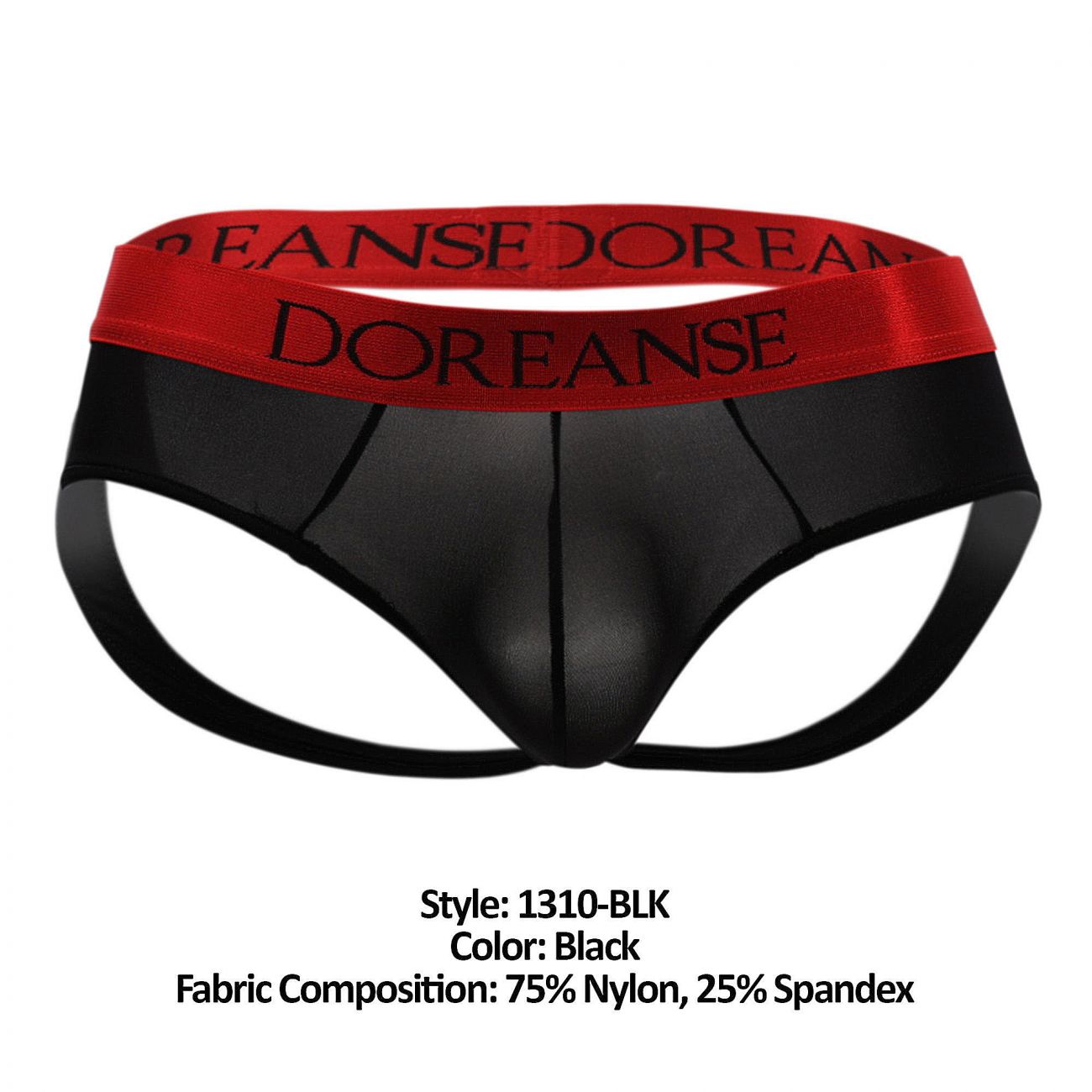 Doreanse 1310-BLK Bravo Brief-jock Color Black