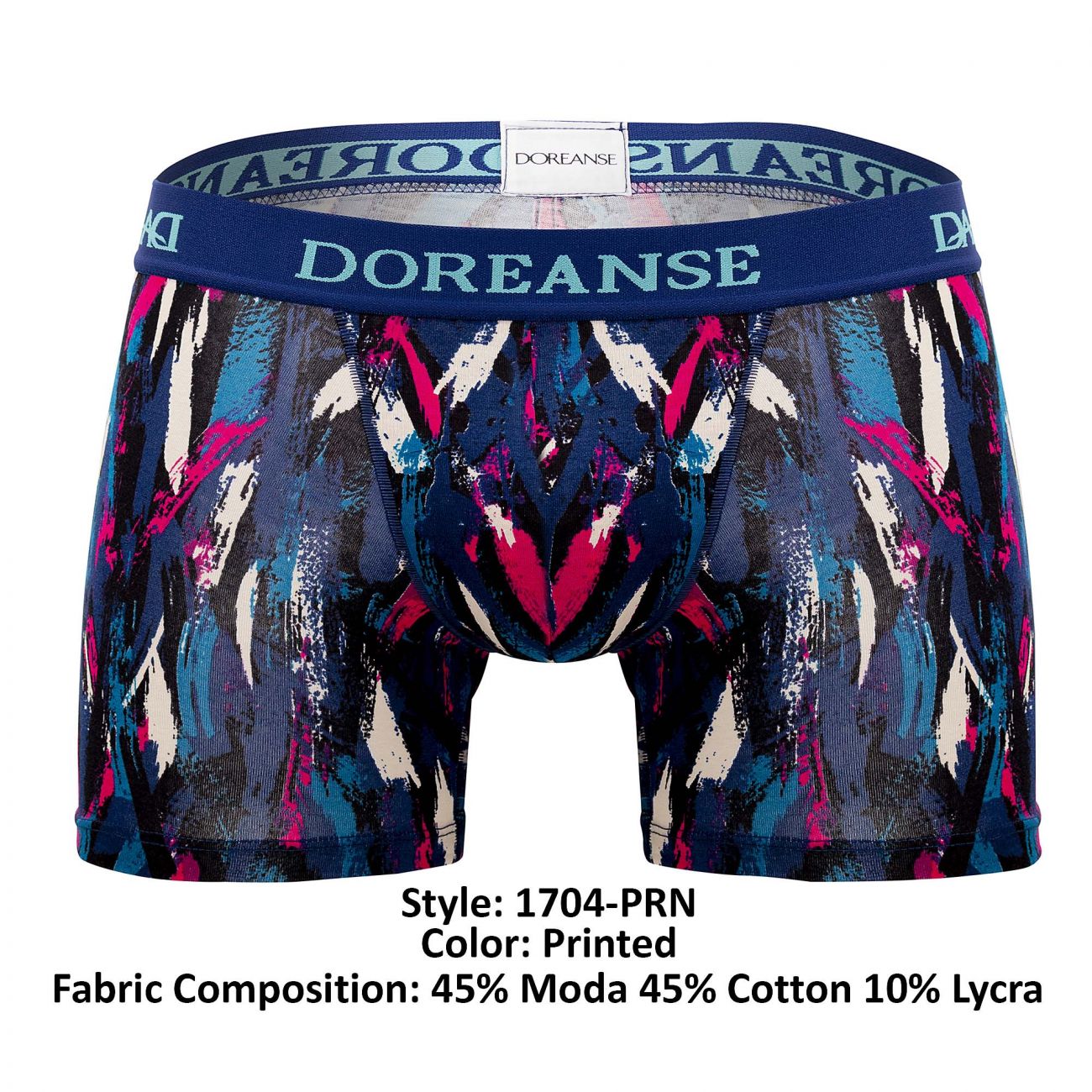 Doreanse 1704-PRN Neon Sport Trunks Color Printed