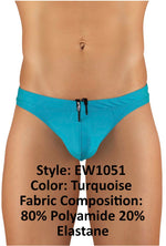 ErgoWear EW1051 X4D SW Swim Briefs Color Turquoise