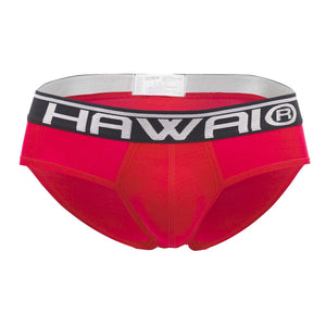 HAWAI 41945 Solid Hip Briefs Color Red