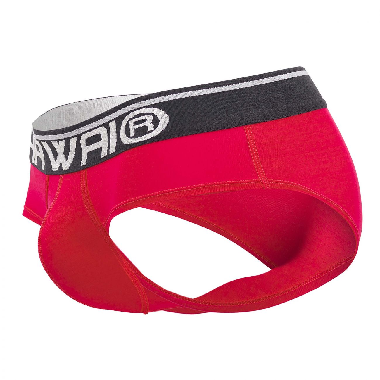 HAWAI 41945 Solid Hip Briefs Color Red