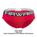 HAWAI 41945 Solid Hip Briefs Color Red