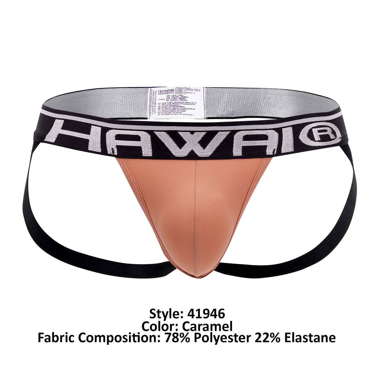 HAWAI 41946 Solid Athletic Jockstrap Color Caramel
