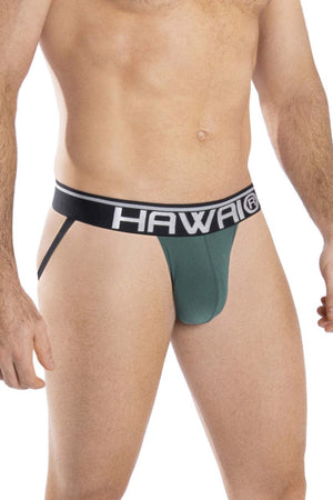 HAWAI 41946 Solid Athletic Jockstrap Color Green
